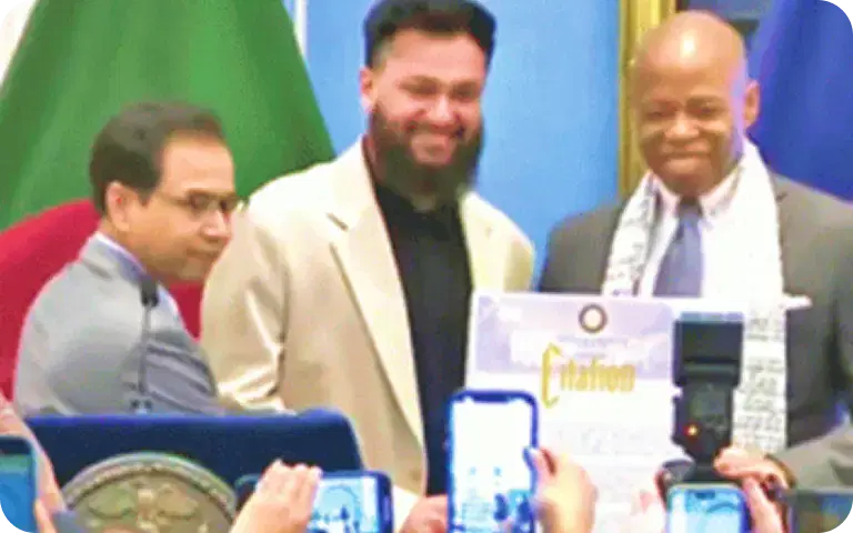 Ruhin Hossain Gets Mayor's Citation